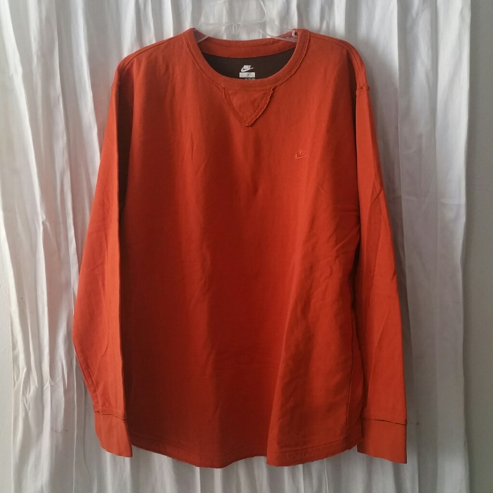 Orange Nike Long Sleeve t-shirt, xxl